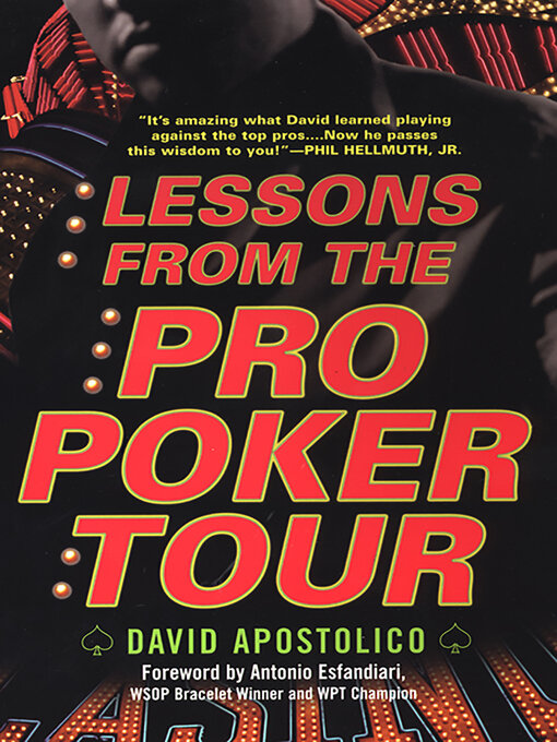 Title details for Lessons From the Pro Poker Tour by David Apostolico - Wait list